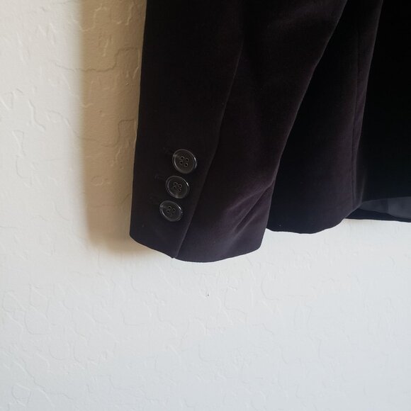 Talbots Black Velvet Blazer Jacket Size Women's 20W Plus Elegant Formal Event - Picture 8 of 9